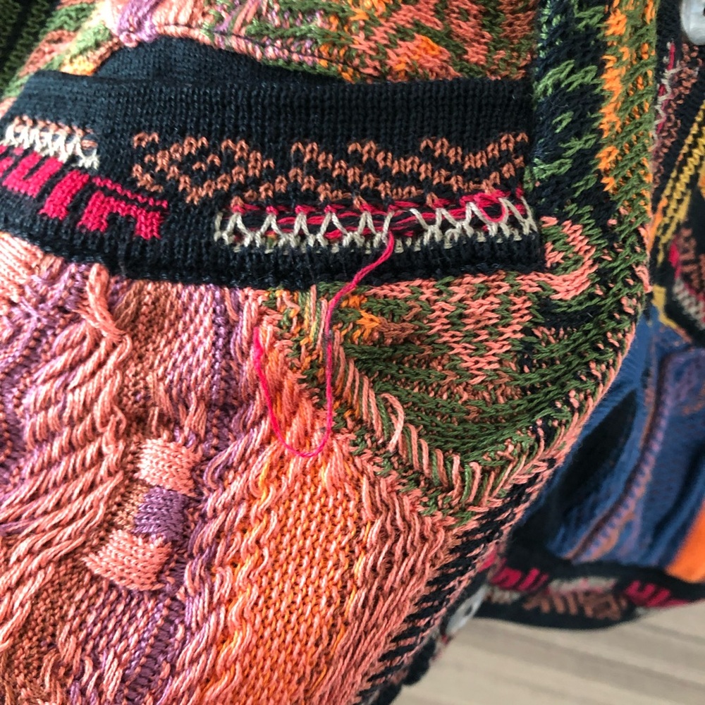 Coogi Vintage Cardigan Colorful Size S - Picture 9 of 9
